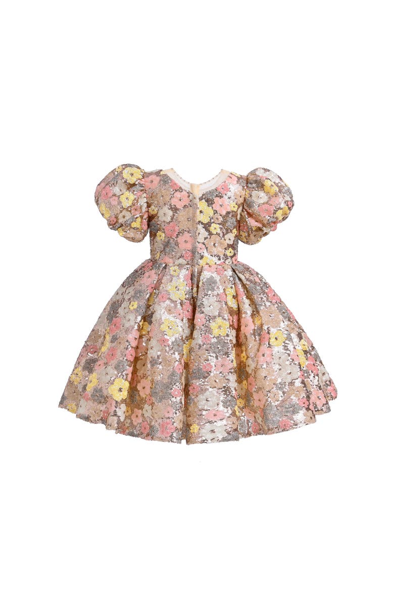 Tulleen Lamore Dress, Alternate, color, Champagne