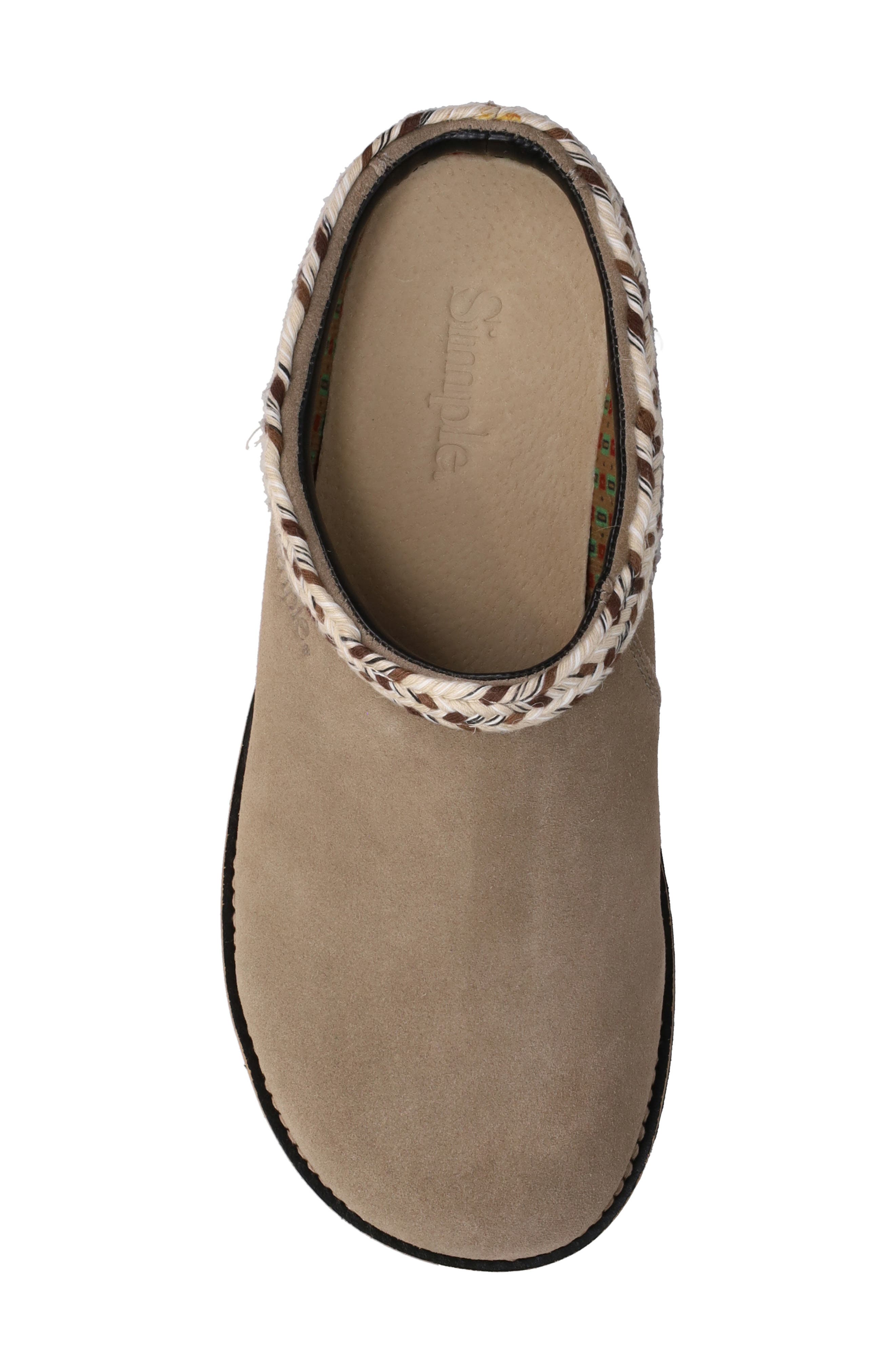 Original Suede Clog, Alternate, color, TAUPE