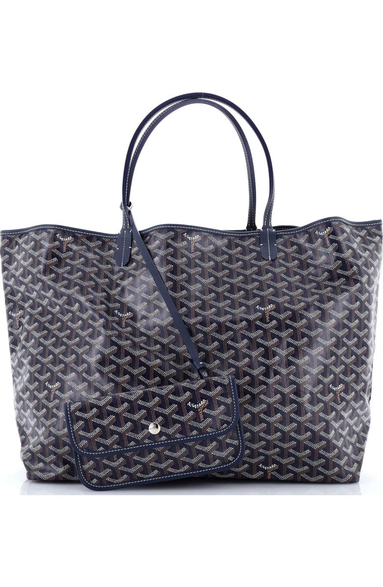 Pre-Owned Goyard Saint Louis Tote Coated Canvas GM, Alternate, color, Blue