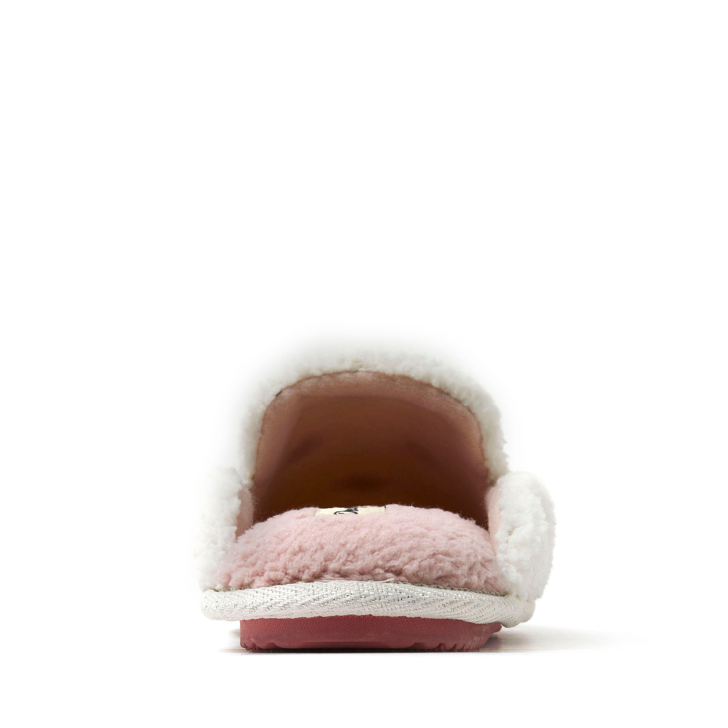Valentines Day Hearts Scuff Slipper, Alternate, color, Muslin