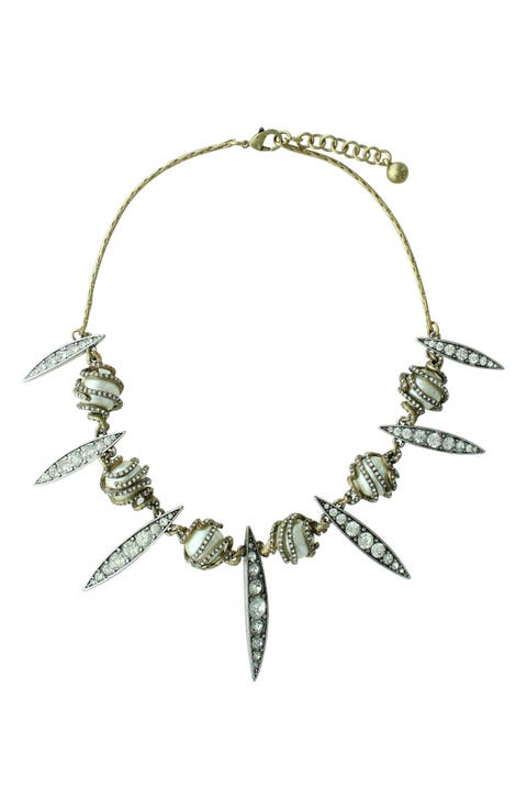 Gold Plated Liliana Crystal Necklace