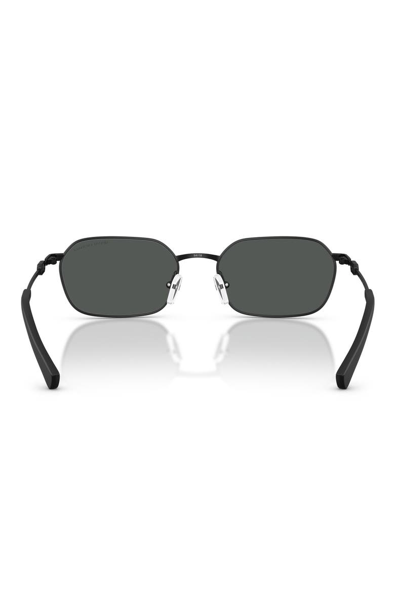 54mm Irregular Sunglasses, Alternate, color, MATTE BLACK / DARK GREY