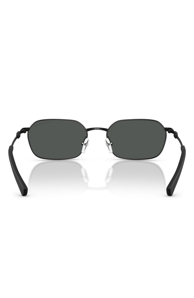 AX Armani Exchange 54mm Irregular Sunglasses, Alternate, color, Matte Black / Dark Grey