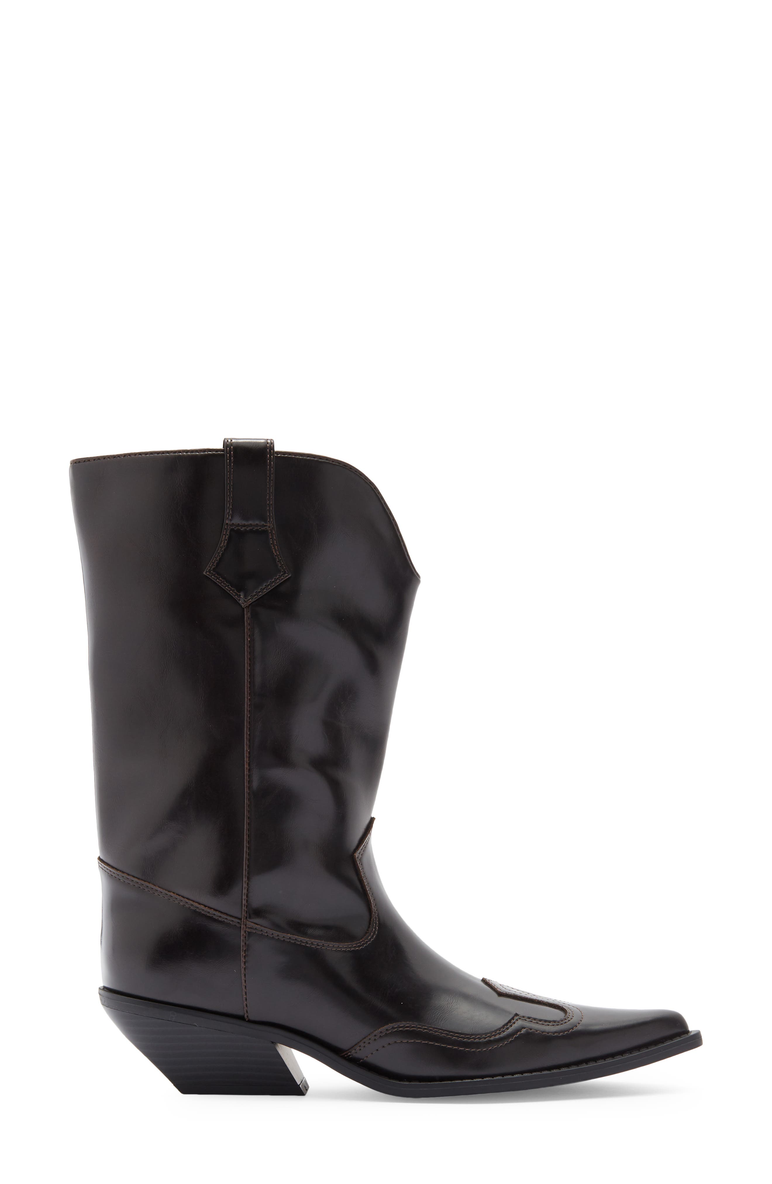 Abound Britta Western Boot, Alternate, color, Brown Chocolate