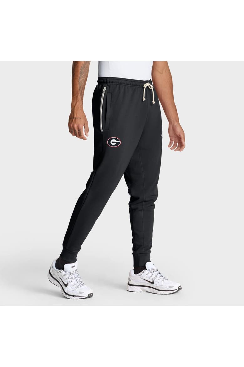 Men's Nike Black Georgia Bulldogs 2025 Sideline Performance Taper Pants, Main, color, Black
