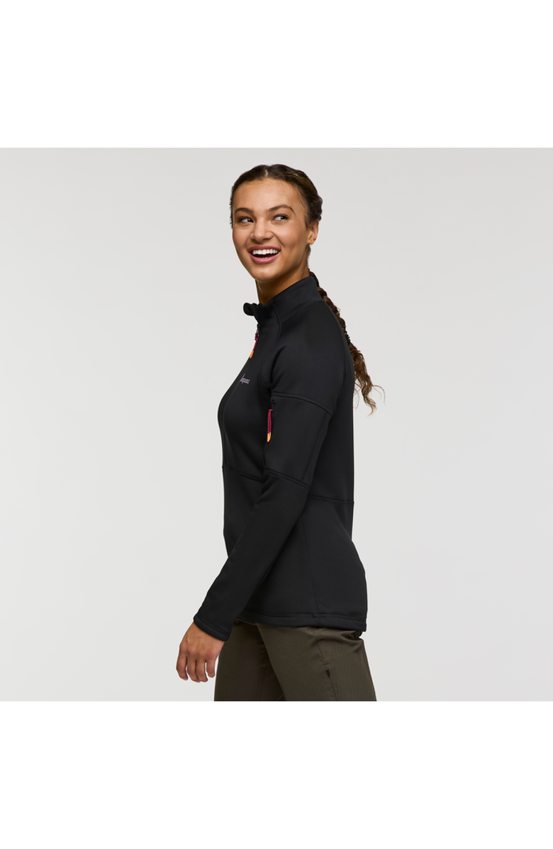 Cotopaxi Tempa Fleece Half-Zip Pullover - Women's, Alternate, color, Cotopaxi Black