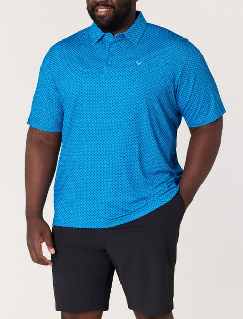 Big & Tall Golf Print Performance Polo Shirt