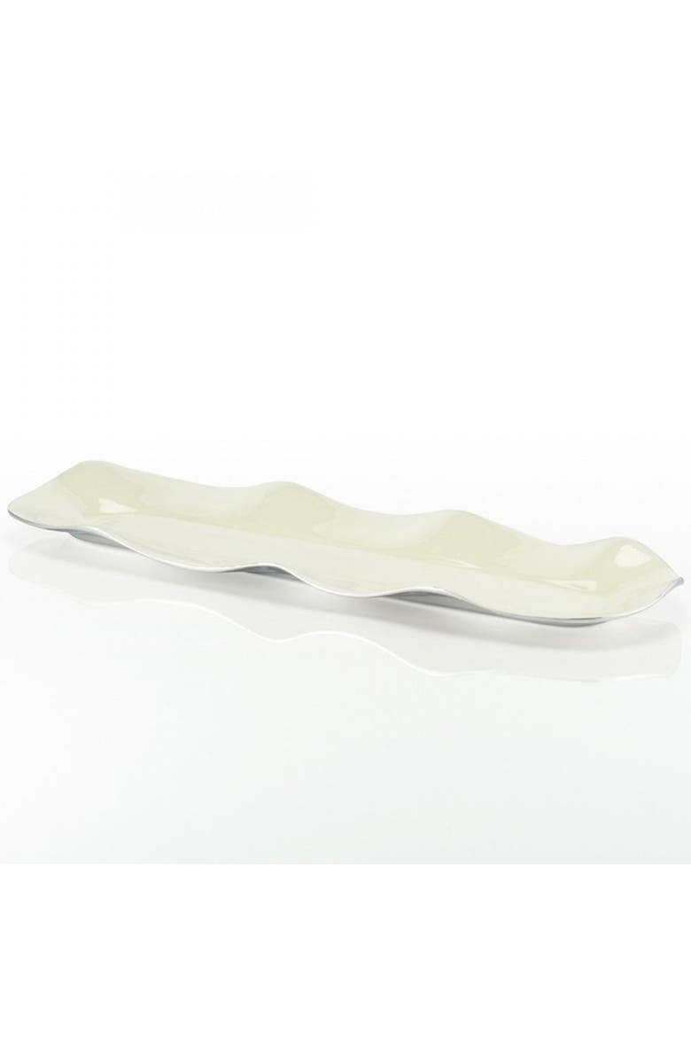 Ruffled Oyster Long Tray, Alternate, color, Gold