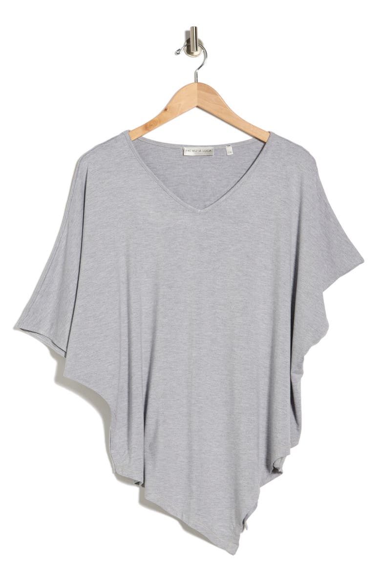 PATRIZIA LUCA Asymmetric Tunic Top, Main, color, Grey