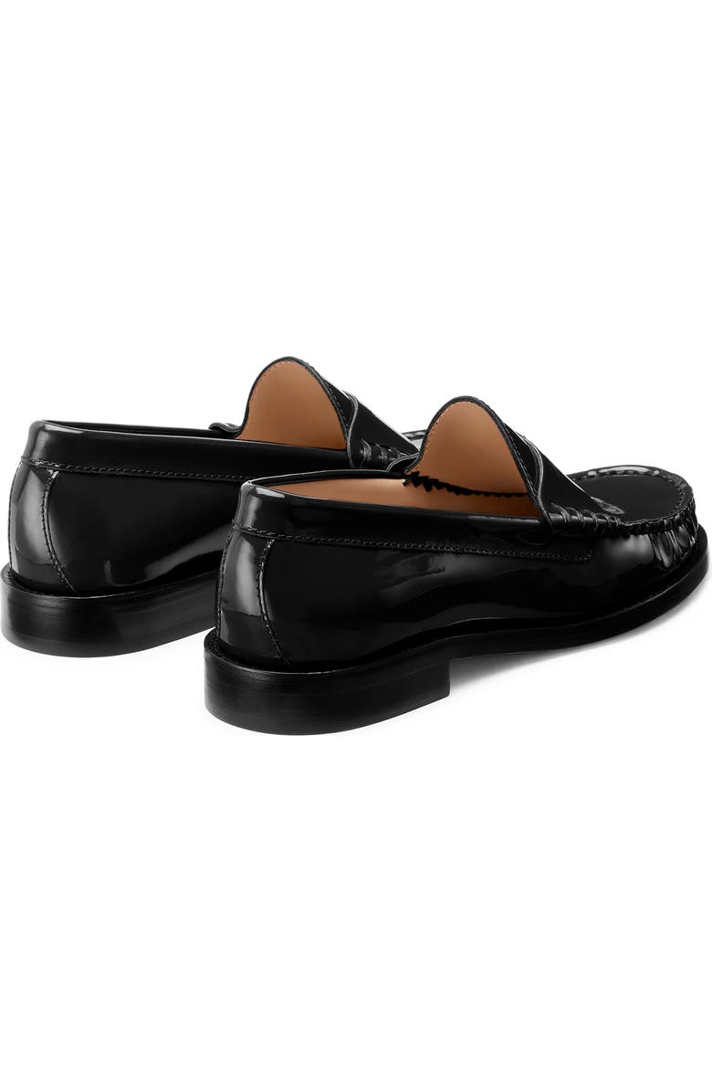 Stuart Weitzman Lottie Penny Loafer, Alternate, color, Black Patent
