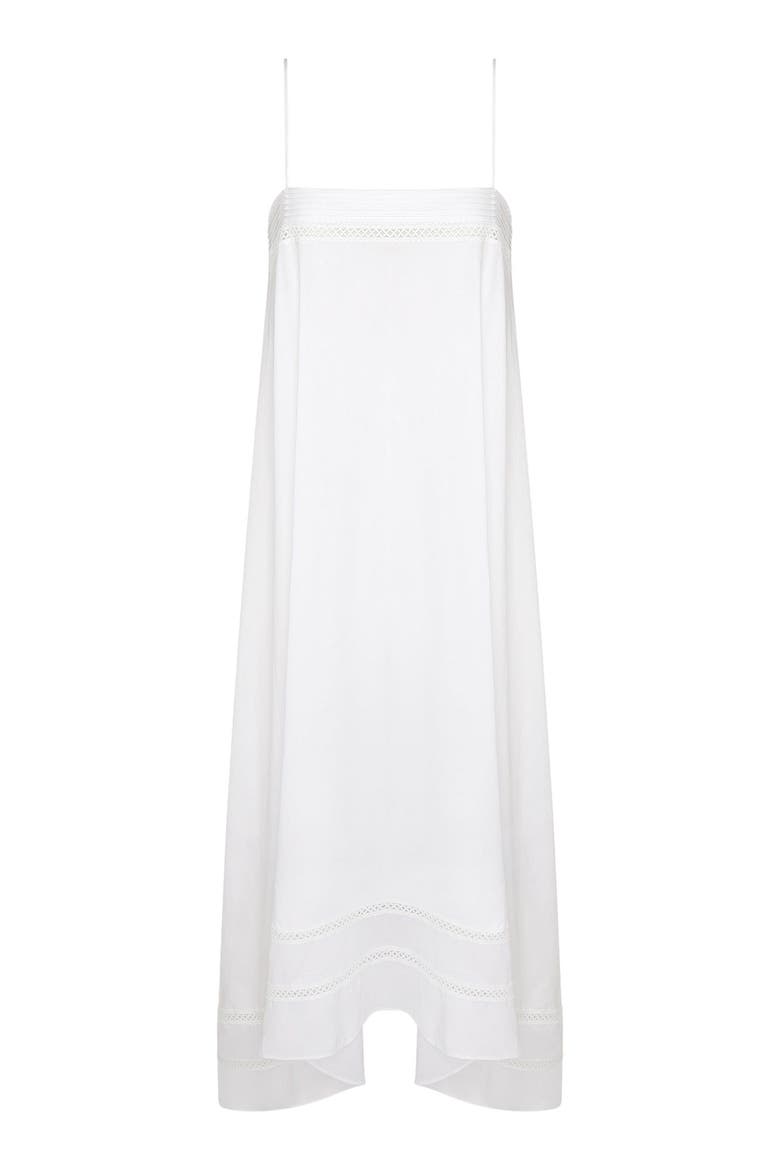 Square Neck Handkerchief Dress, Alternate, color, White