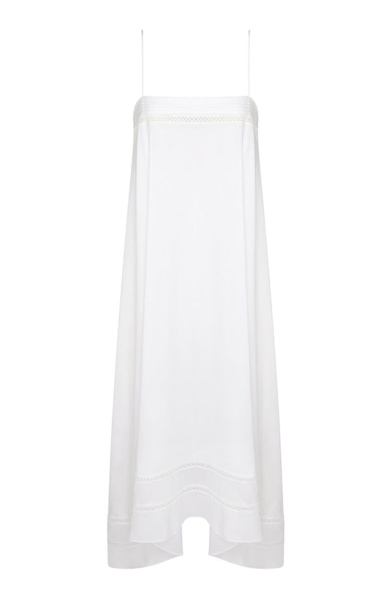 Onia Square Neck Handkerchief Dress, Alternate, color, White