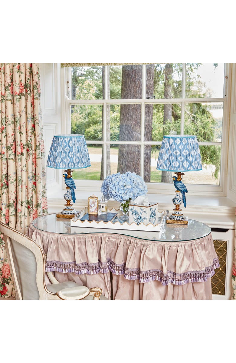 Mrs. Alice Floral Tole Tissue Box, Alternate, color, Blue