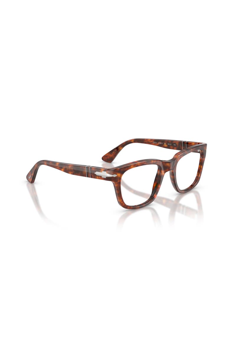 Persol 51mm Square optical glasses, Alternate, color, Tortoise