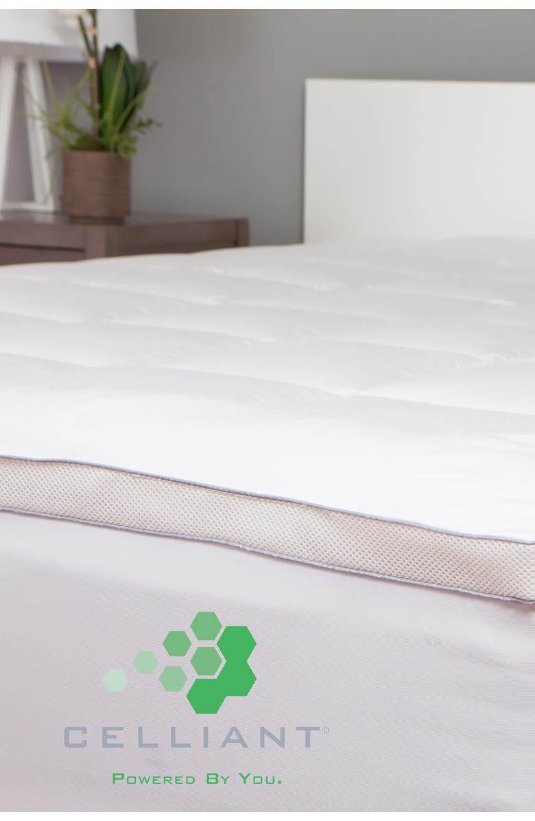 Allied Home Powernap Active Energy Performance Mattress Pad, Alternate, color, White