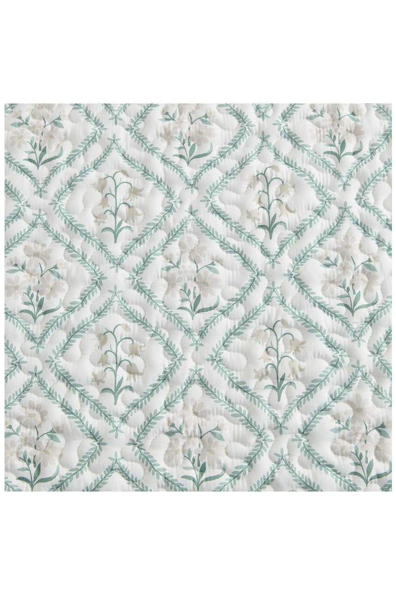 Costa Reversible Quilt, Alternate, color, LINEN/ SAGE/ FEATHER/ WHITE