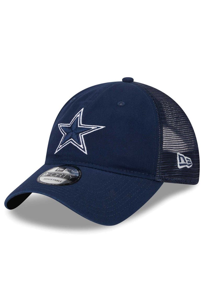 Men's New Era Navy Dallas Cowboys Distinct 9TWENTY Adjustable Hat, Alternate, color, Navy