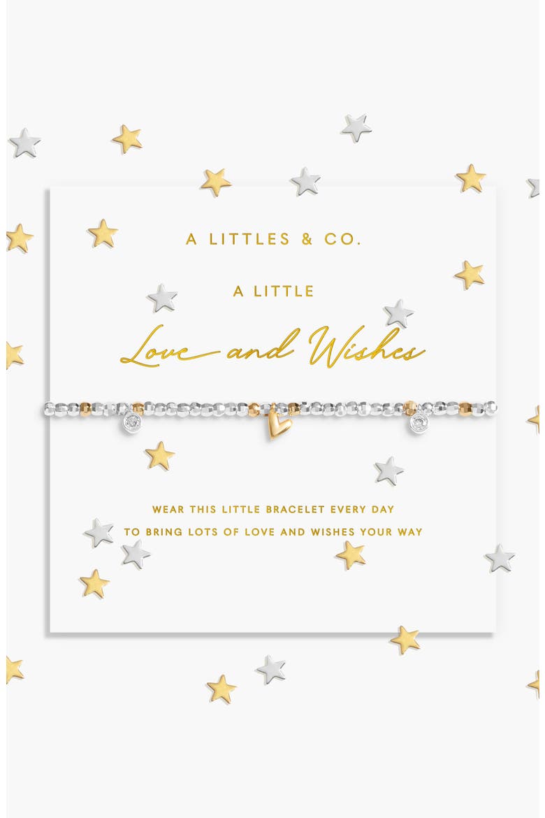 Sparkle Confetti A Little Bracelet In Silver And Gold-Tone Plating, Main, color, Love and Wishes