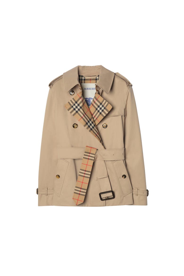 Garbardine Lakefield Trench Jacket, Alternate, color, Honey beige