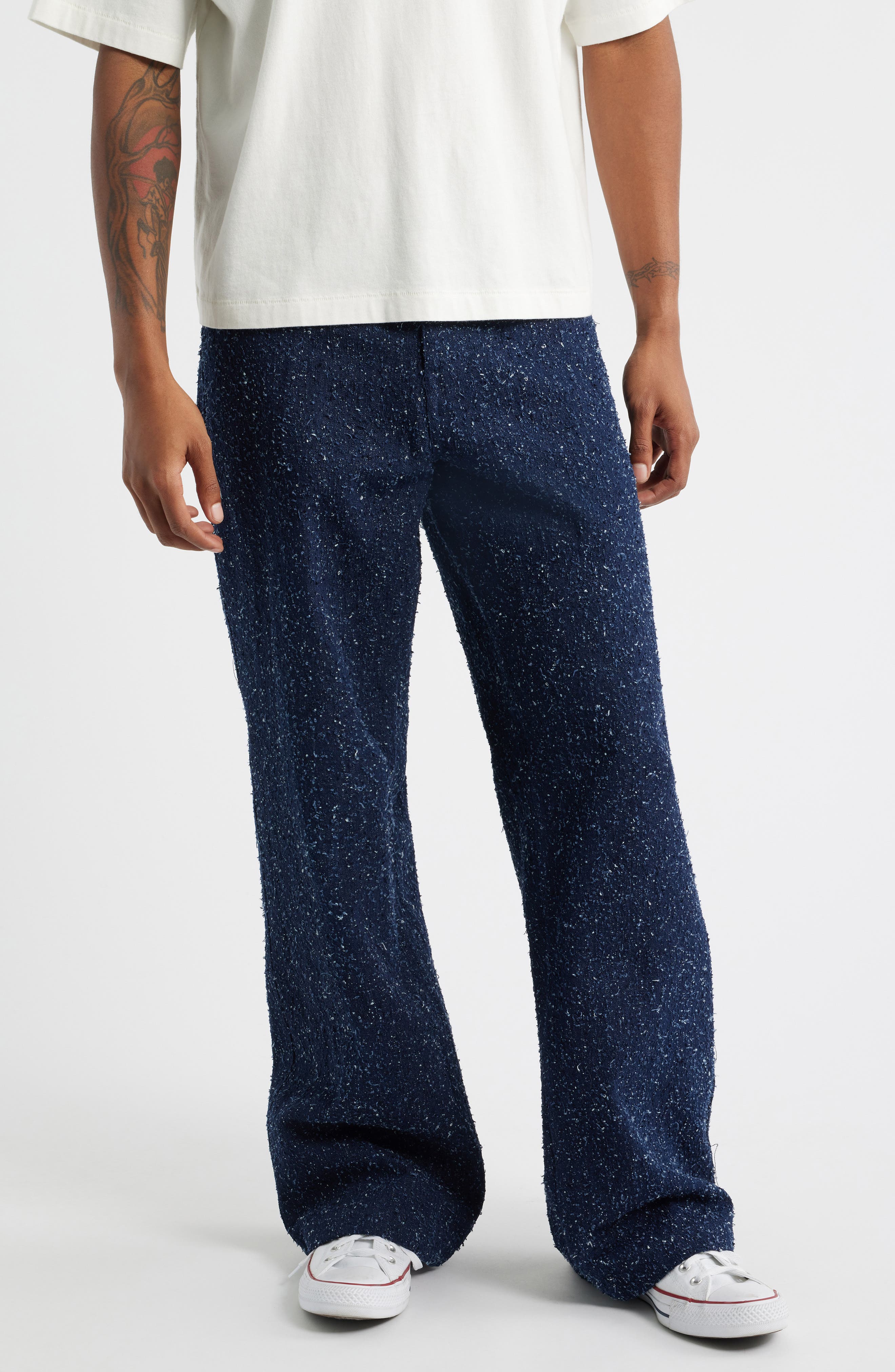 HONOR THE GIFT Nep Yarn Wide Leg Pants