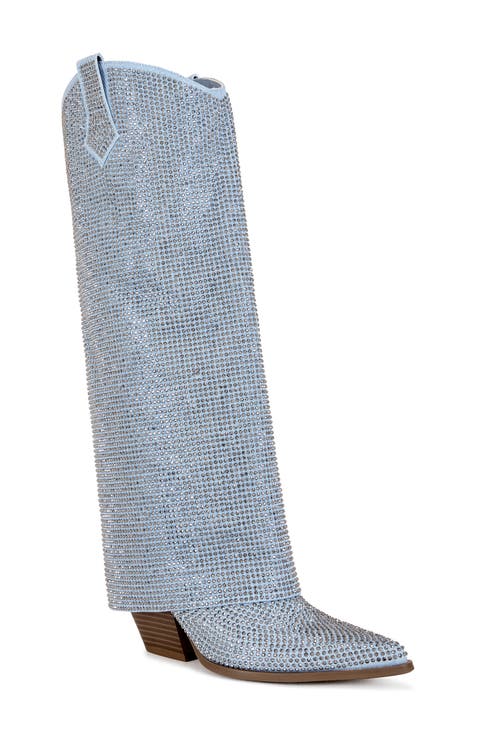 Banian Denim Knee High Boot (Women) (Wide Calf)