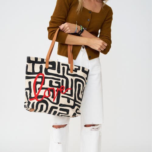 Ubuntu Life Go-to Tote With Beaded Red Love