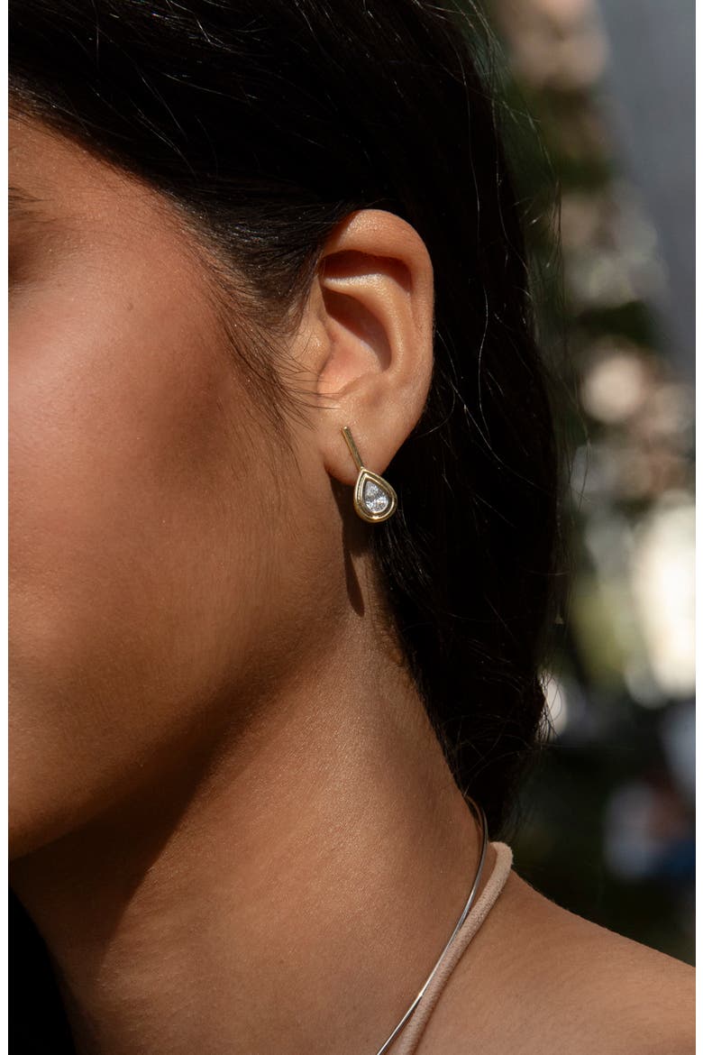 Starlet Drop Earrings, Alternate, color, 14K GOLD PLATED