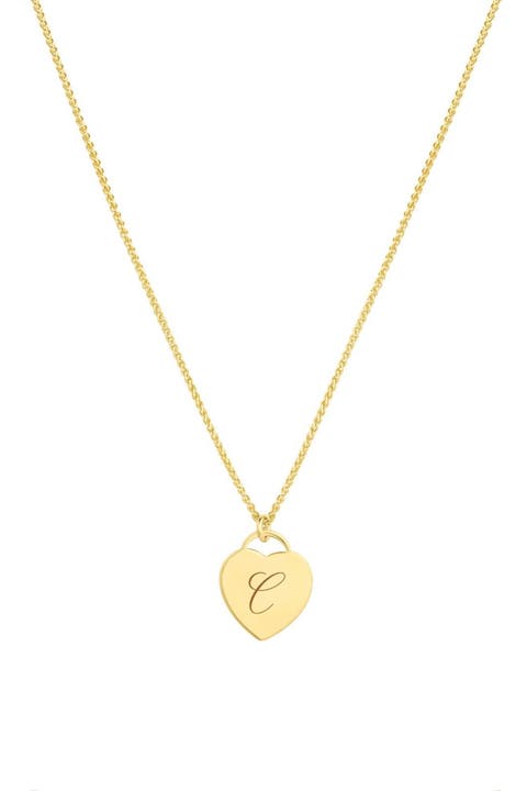 Alice Initial Heart Necklace