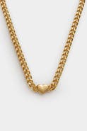 Katie Loxton Allure Waterproof Gold Heart Chain Necklace
