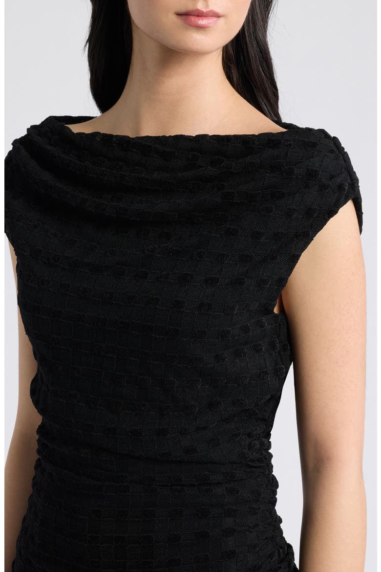 Dominic Cowl Neck Top, Alternate, color, BLACK CHECKERBOARD