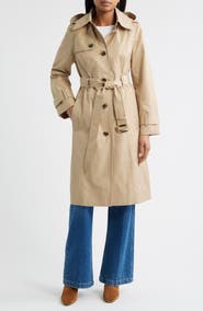 London Fog Double Breasted Trench Raincoat