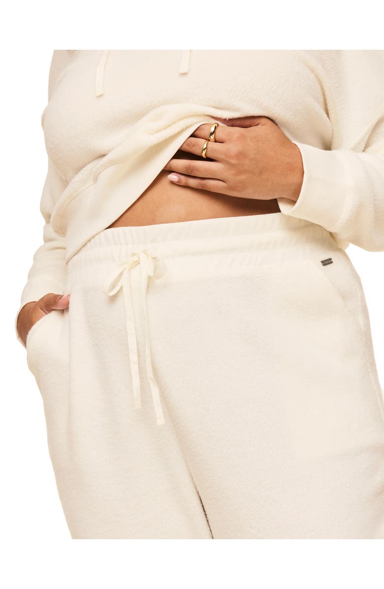 Adore Me Davinia Hoodie And Joggers Set, Alternate, color, Whisper White