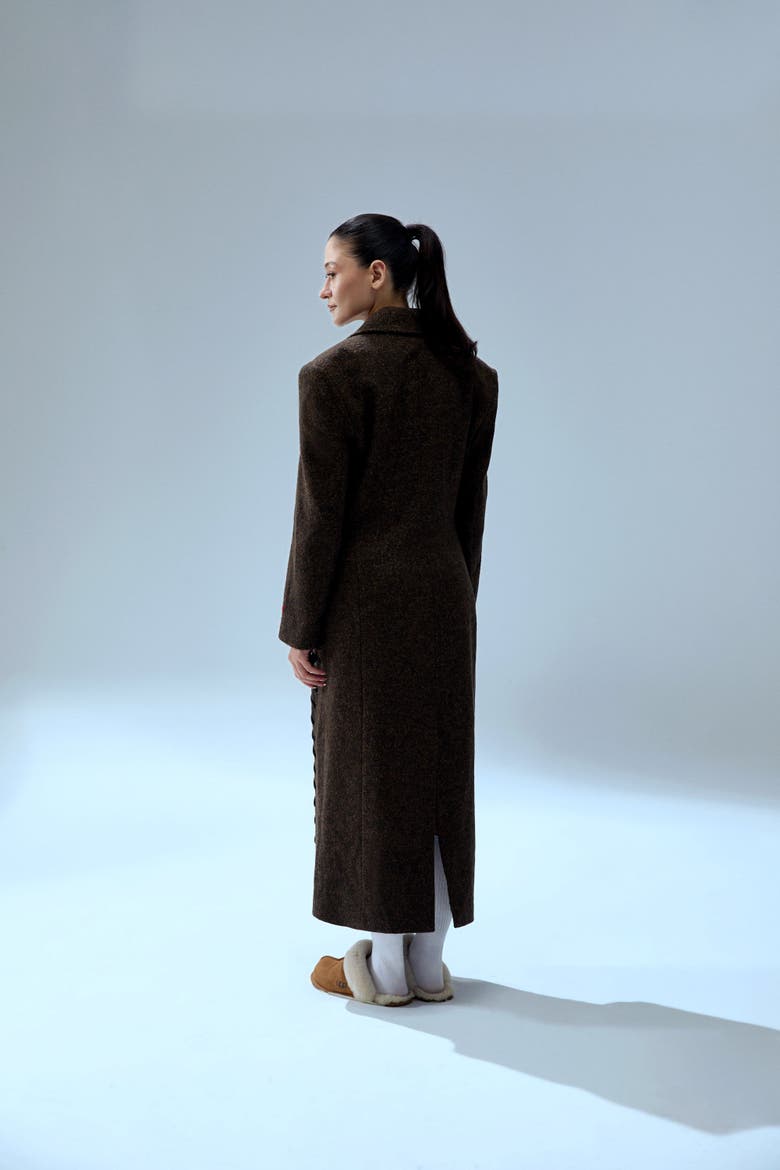 Cashmere & Wool Blend Your *Itch Cashmere Blend Long Overcoat, Alternate, color, Brown