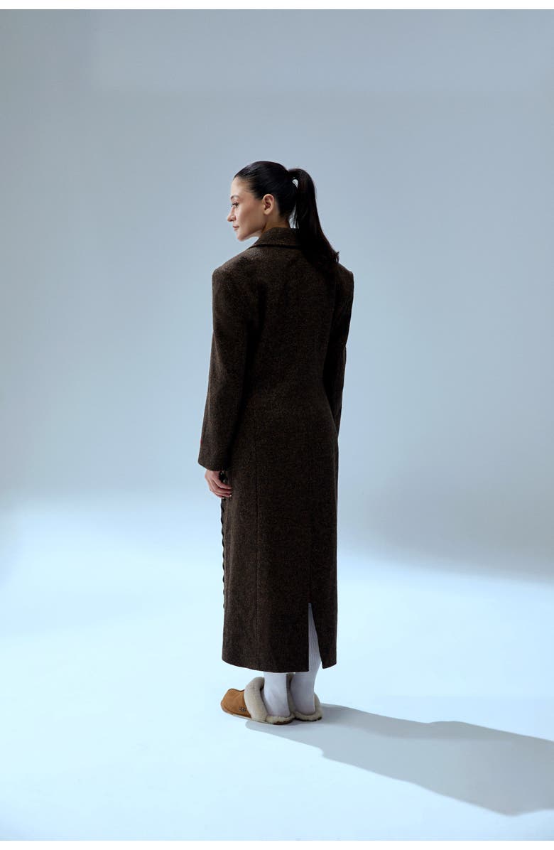 PCFG Cashmere & Wool Blend Your *Itch Cashmere Blend Long Overcoat, Alternate, color, Brown