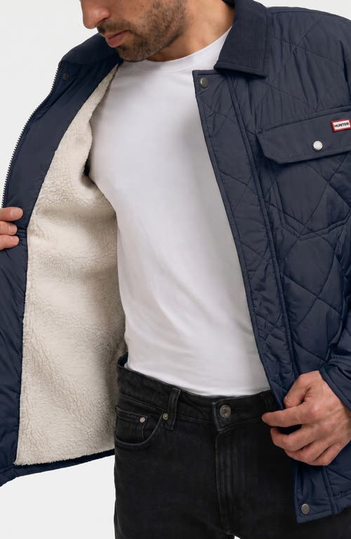 Hunter Bell Quilted Jacket In Blue