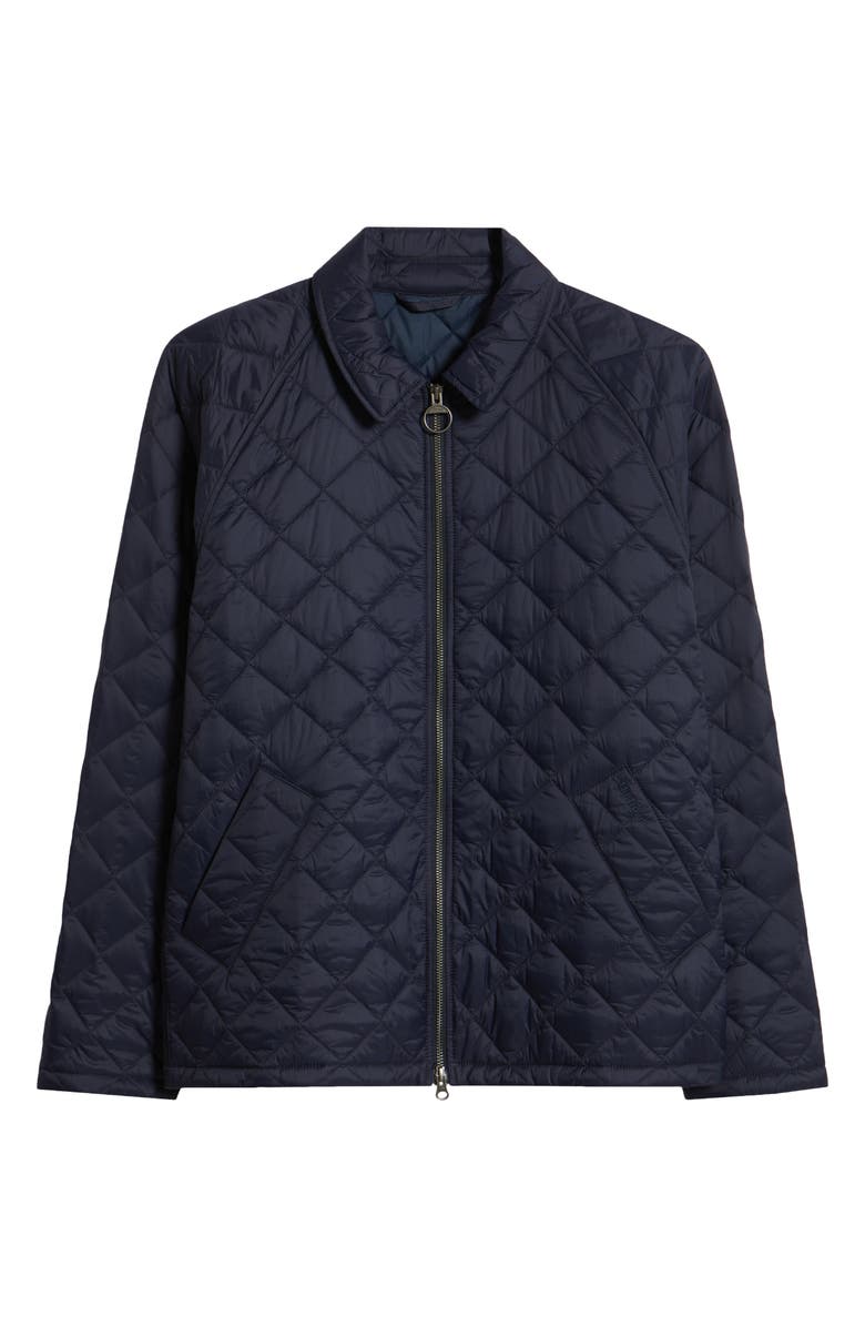 Barbour Tracker Diamond Quilted Jacket, Alternate, color, Navy