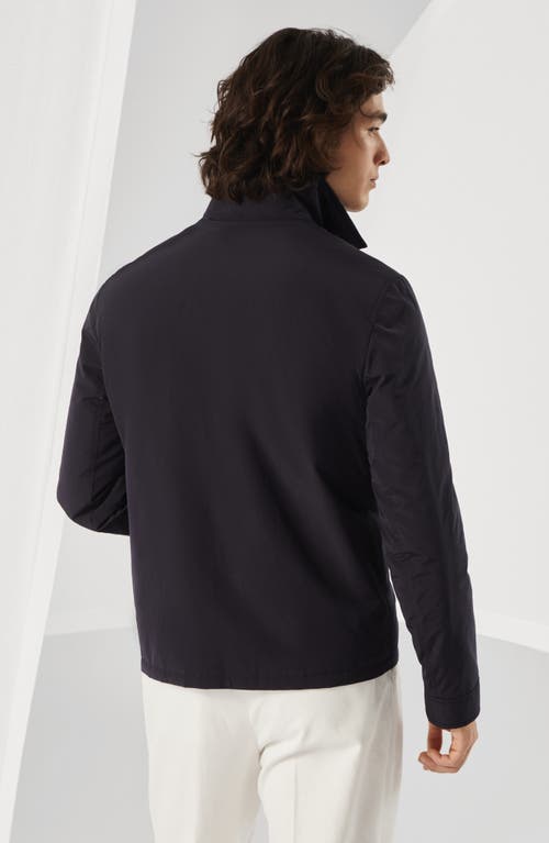 Shop Brunello Cucinelli Shirt-style Outerwear Jacket In Blue