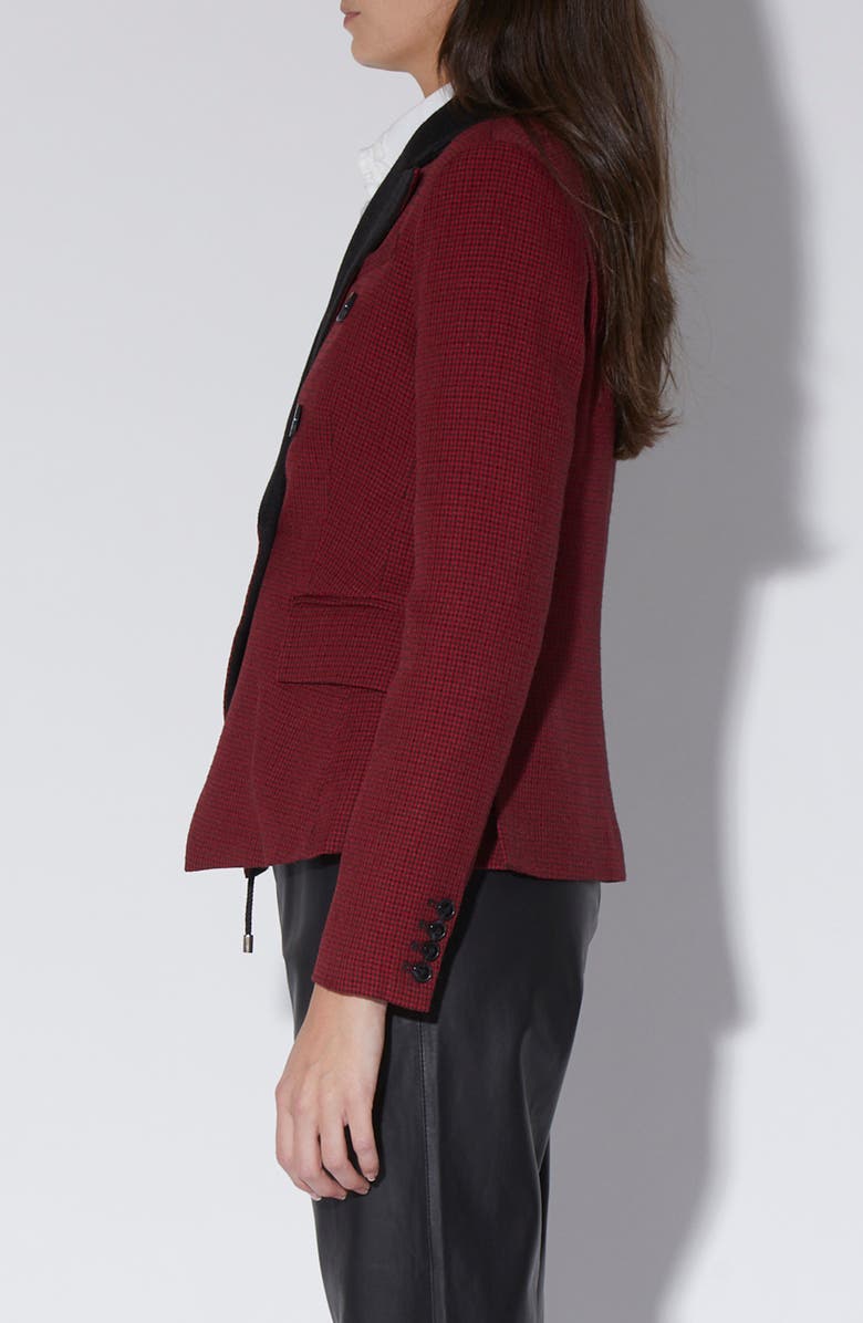 Walter Baker Phelps Houndstooth Double Breasted Blazer Jacket, Alternate, color,