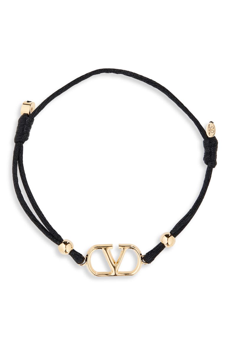 VLOGO Signature Cord Bracelet, Main, color, NERO