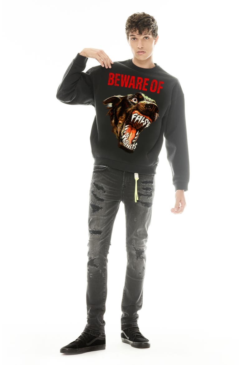 False Prophets Graphic Sweatshirt, Alternate, color, PIRATE BLACK