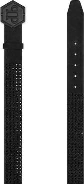 PHILIPP PLEIN Suede Belt Stones Men