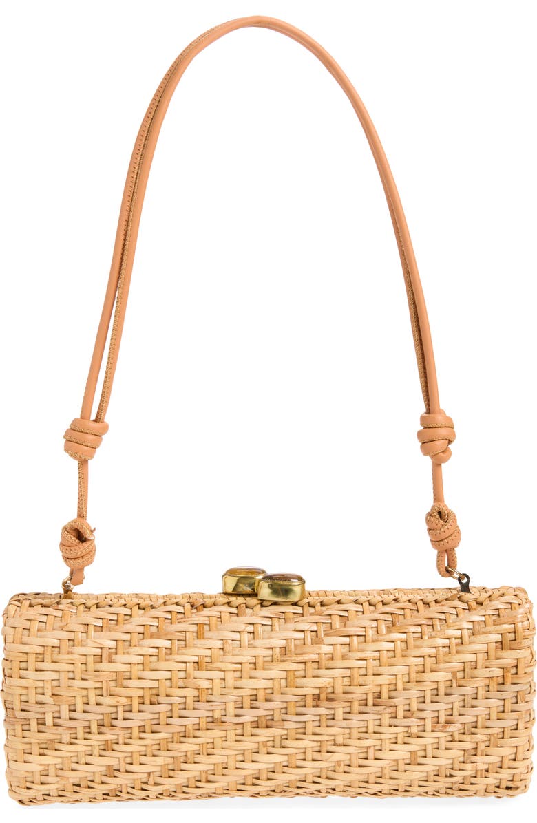 POOLSIDE The Nantucket Clutch, Alternate, color, Natural