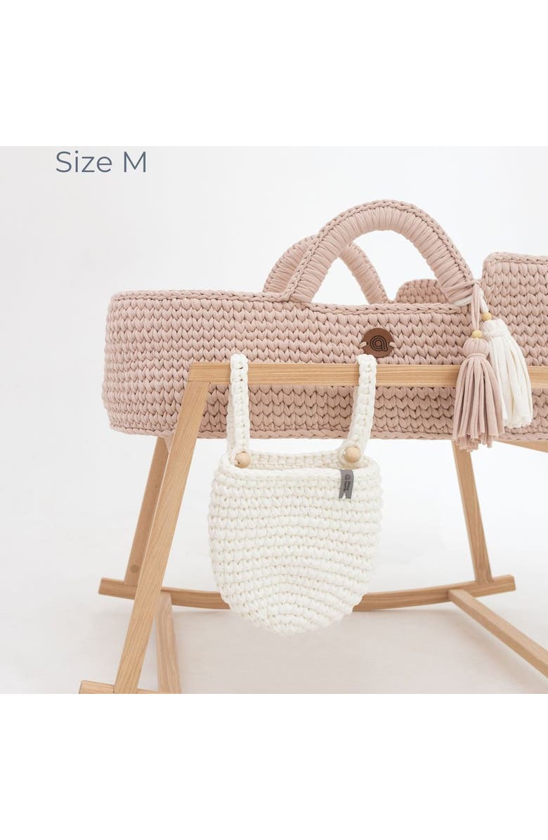 Anzy Home Crib Pocket Organizers - Set of 2, Alternate, color, White