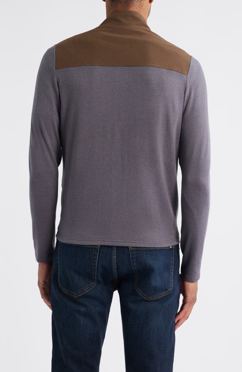 Peter Millar Crown Crafted Solstice Performance Hybrid Zip Jacket, Alternate, color, Antique Walnut