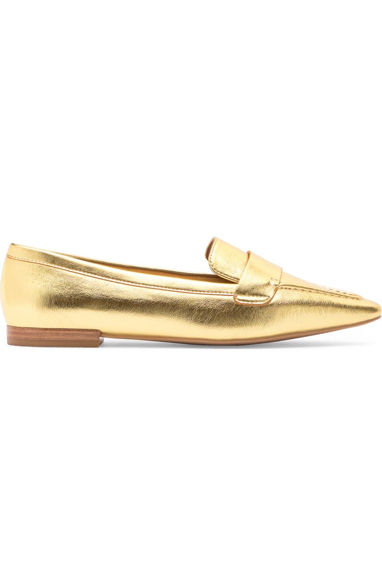 Linea Paolo Marlys Pointed Toe Flat, Alternate, color, Gold