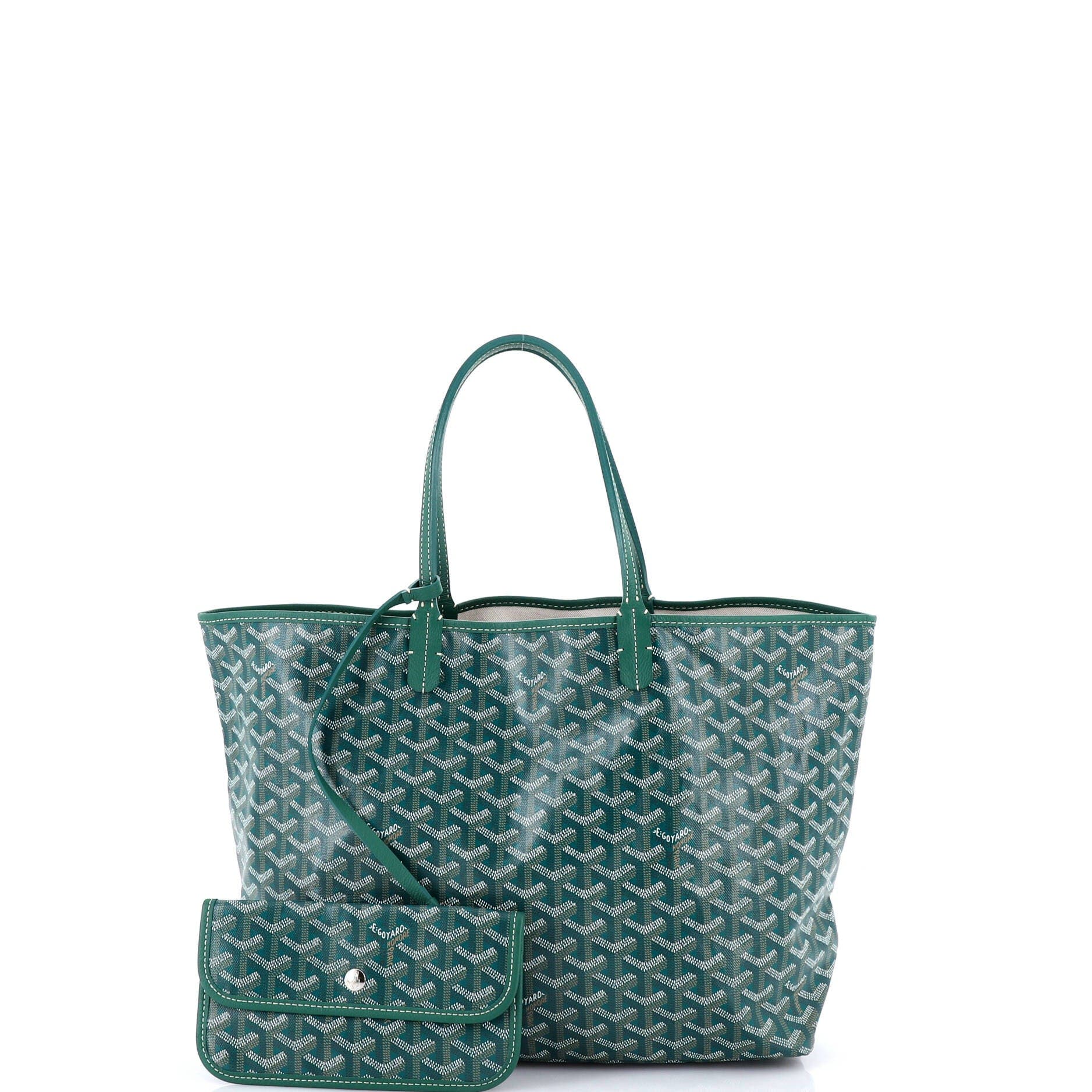 Pre-Owned Goyard Saint Louis Tote Coated Canvas PM, Alternate, color, Green