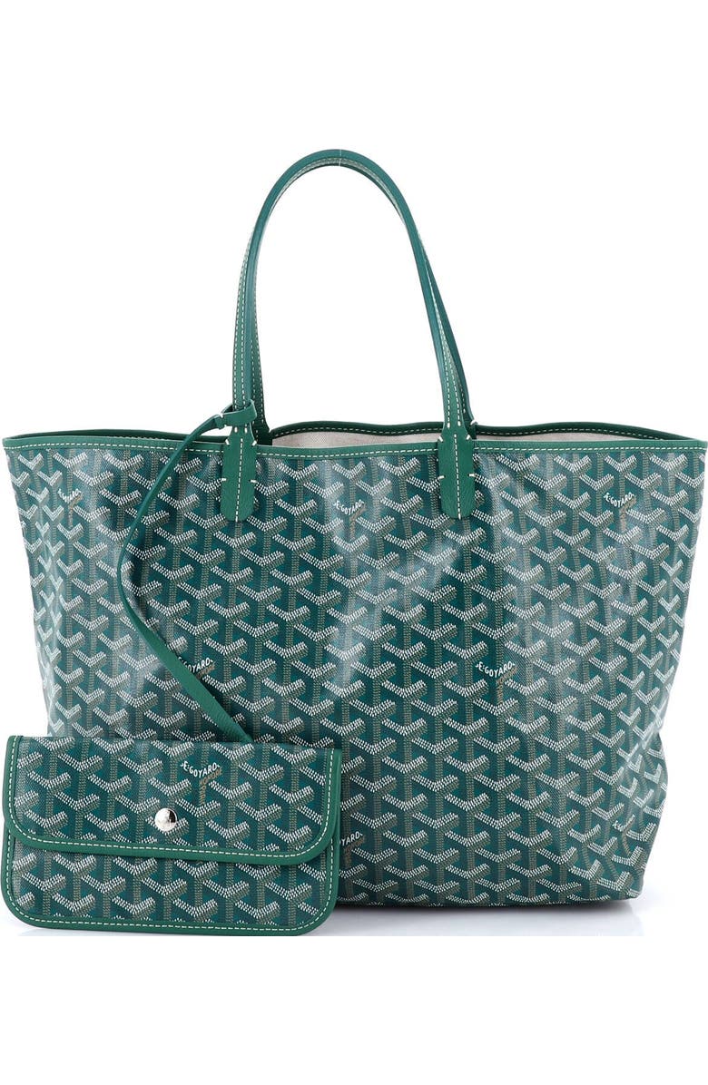 Pre-Owned Goyard Saint Louis Tote Coated Canvas PM, Alternate, color, Green