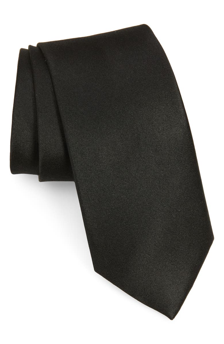 NORDSTROM MEN'S SHOP Nordstrom Solid Silk Tie, Main, color, 