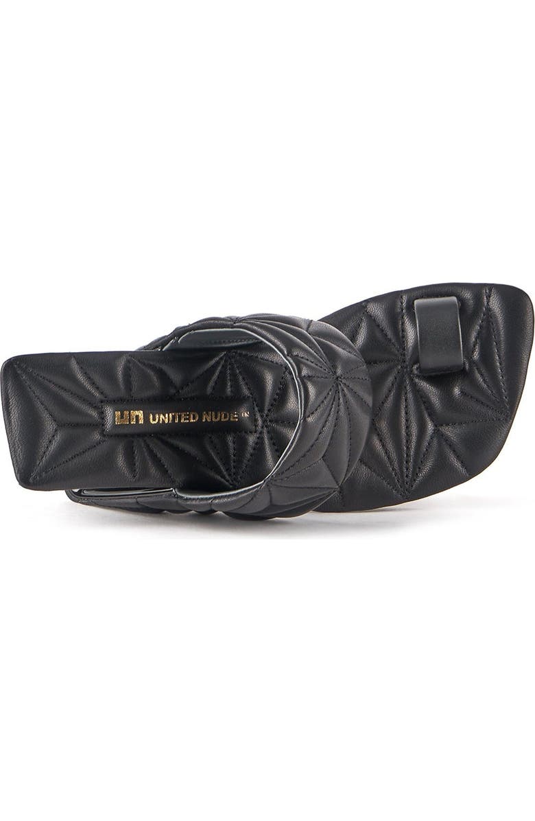 United Nude Loop Toe Hi Puffy Sandals, Alternate, color, Black Puffy