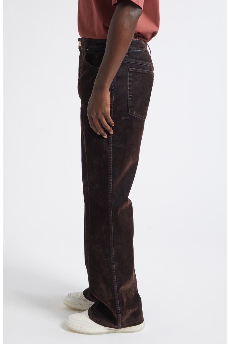 Flocked MA Fit Jeans, Alternate, color, HUSK